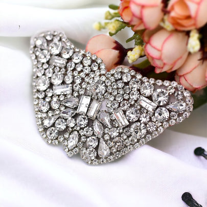 Bridal Shoes Butterfly Rhinestone Applique Patches