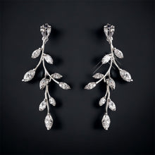 Load image into Gallery viewer, BEST SELLER - Leaf Vines Bridal Jewelry Set, Cubic Zirconia Necklace and Earrings Set