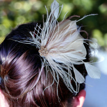 Load image into Gallery viewer, Pinky Feather Fascinator Wedding Headpiece,Wedding, Hair Accessories, Bridal, Bridesmaids