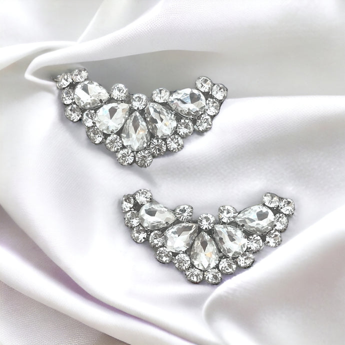 Wedding shoes, Pear Shape Rhinestone Bridal Shoe Decorative Clips