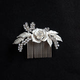 Rose Rhinestones Gold Wedding Headpiece, Hair Accessories, Flower Headpiece, Bridal, Bridesmaids