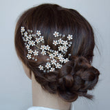 Opal Cherry Blossom Handmade Bridal Headpiece, Hair Comb for Wedding