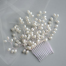 Load image into Gallery viewer, Bridal Veils &amp; Hair Accessories, Pearls only vine headpiece, perfect for Wedding, Bridal, Bridesmaids